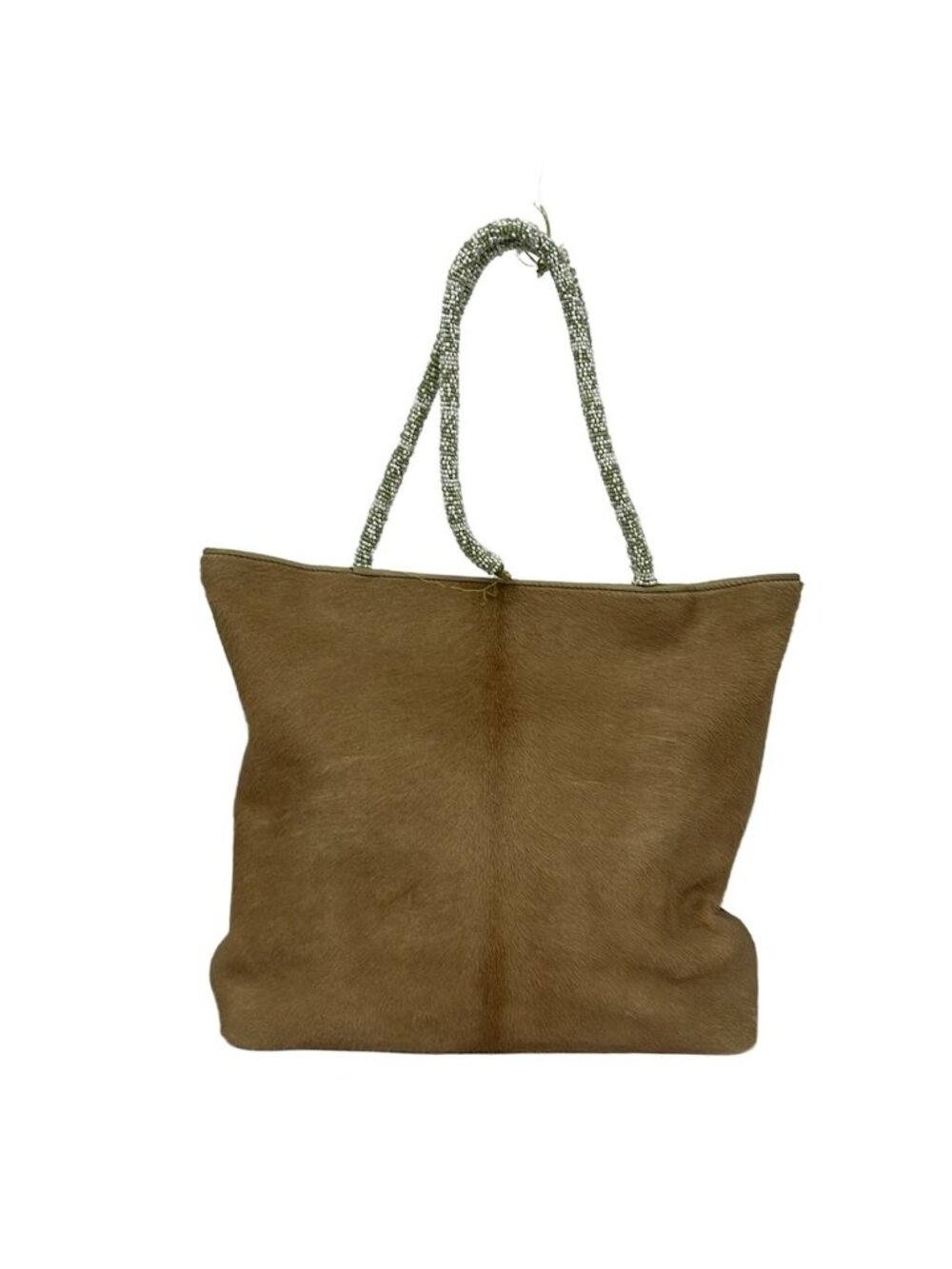 Dior Tote Light Brown Light Green White Beads Leather - Picture 3 of 14
